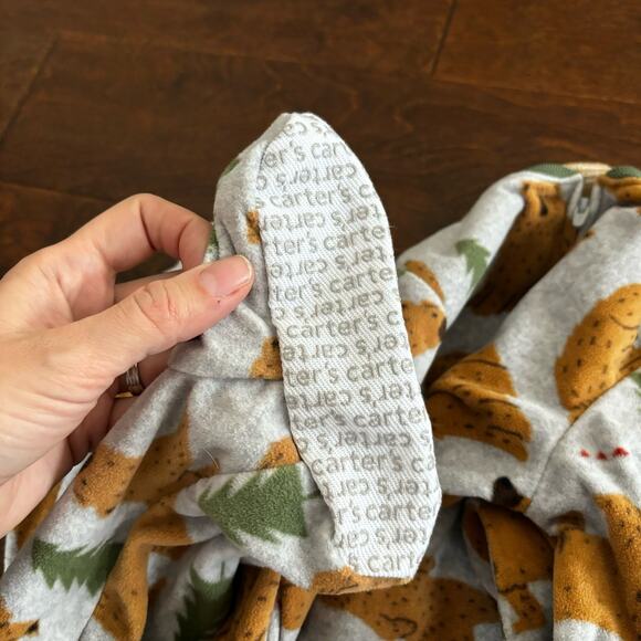 Carters Pajamas Boys size 4 / 4A winter Christmas - Picture 3 of 10